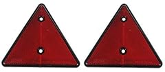 Red triangle reflector for sale  Delivered anywhere in UK