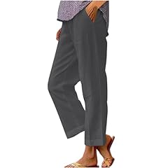 Womens linen trousers for sale  Delivered anywhere in UK