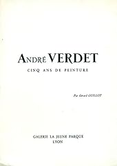 André verdet. ans d'occasion  Livré partout en France