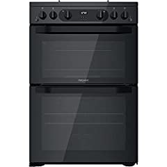 Hotpoint 60CM HDM67G0CMB/UK Gas Double Freestanding, used for sale  Delivered anywhere in UK