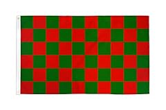 Bandiera scacchi rossi usato  Spedito ovunque in Italia 
