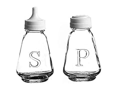 Glass salt pepper for sale  Delivered anywhere in UK