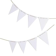 White pennant banner for sale  Delivered anywhere in USA 