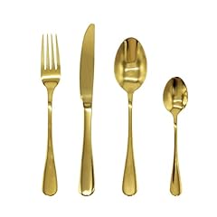 Cutlery set gold for sale  Delivered anywhere in Ireland