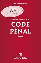 Code pénal 2026 d'occasion  Livré partout en France