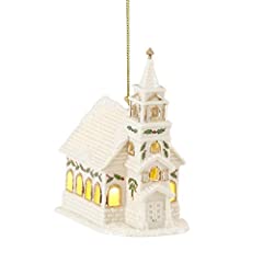 Lenox Christmas Village Church Lighted Ornament, 0.50 for sale  Delivered anywhere in USA 