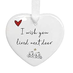 Ceramic hang heart for sale  Delivered anywhere in UK