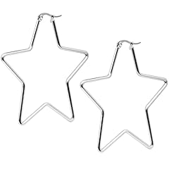 Star hoop earrings for sale  Delivered anywhere in USA 