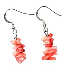 Chips coral earrings for sale  Delivered anywhere in USA 