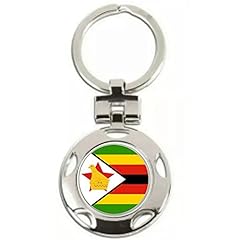 Zimbabwe flag round for sale  Delivered anywhere in UK