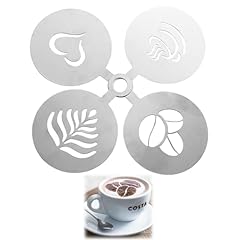 4pcs cappuccino stencils for sale  Delivered anywhere in Ireland