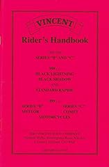 Rider handbook vincent for sale  Delivered anywhere in UK