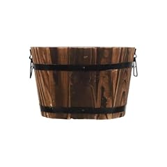 Wooden barrel planter for sale  Delivered anywhere in USA 