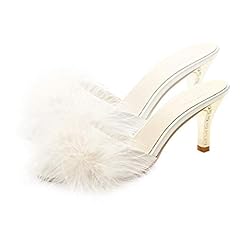 White womens faux for sale  Delivered anywhere in UK