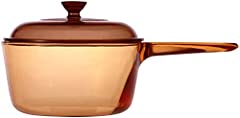 Vintage Corning Visions Visionware 1.5L Amber Sauce for sale  Delivered anywhere in USA 