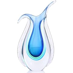 Blue hand blown for sale  Delivered anywhere in USA 