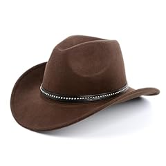 Brown cowboy hat for sale  Delivered anywhere in UK