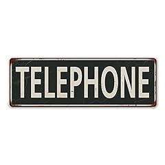 Telephone sign vintage for sale  Delivered anywhere in USA 