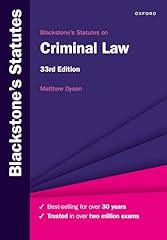 Blackstone statutes criminal for sale  Delivered anywhere in UK