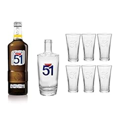 Pack PASTIS 51- 70cl 45% + 6 verres + Carafe d'occasion  Livré partout en France