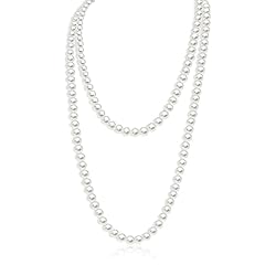 Long pearl necklace for sale  Delivered anywhere in UK