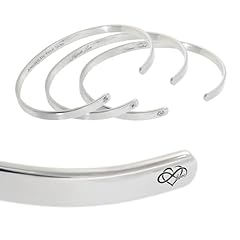 Personalised silver cuff for sale  Delivered anywhere in UK