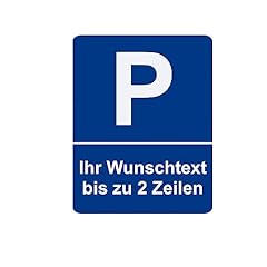 Parkplatzschild wunschtext ind gebraucht kaufen  Wird an jeden Ort in Deutschland