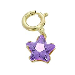 Used, 9ct Gold & Amethyst CZ Small Star Clip on Charm for sale  Delivered anywhere in Ireland