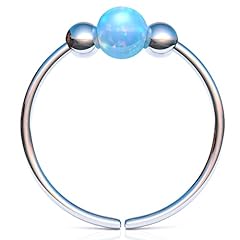 Silver nose hoop for sale  Delivered anywhere in USA 