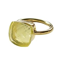 Lemon quartz ring for sale  Delivered anywhere in USA 