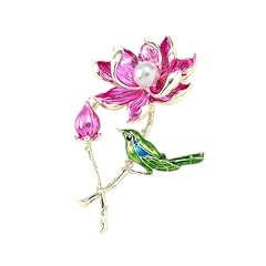 Magpie lotus brooch for sale  Delivered anywhere in UK