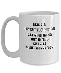 Layout technician mug for sale  Delivered anywhere in USA 