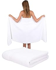 Confezione da 1 Asciugamano Sauna 100% Cotone Giallo Qualità Premium 80 x 200 cm NatureMark 