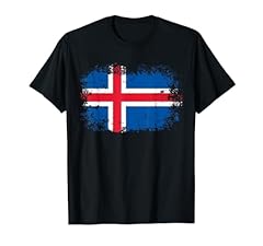 Flag iceland shirt for sale  Delivered anywhere in UK