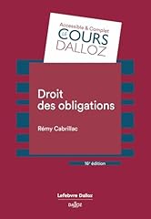 Droit obligations. 16e d'occasion  Livré partout en France