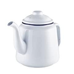 14cm FALCON ENAMEL TEAPOT TEA POT 3 PINTS 1.5L TRADITIONAL for sale  Delivered anywhere in UK