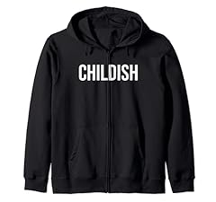 Childish zip hoodie for sale  Delivered anywhere in UK
