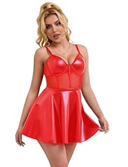 Comeondear lederkleid damen gebraucht kaufen  Wird an jeden Ort in Deutschland