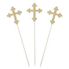 Gold glitter cross for sale  Delivered anywhere in USA 