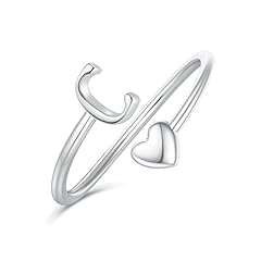 Heart initial rings for sale  Delivered anywhere in USA 