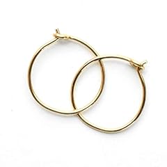 Little gold hoops for sale  Delivered anywhere in USA 