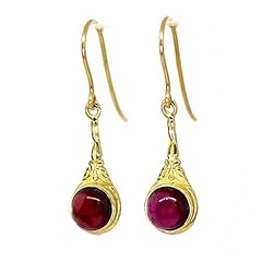 Garnet earrings 14k for sale  Delivered anywhere in USA 