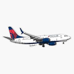 737 delta sticker for sale  Delivered anywhere in USA 