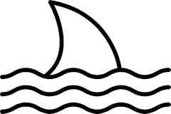 Shark fin waves for sale  Delivered anywhere in UK