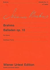 Brahms baladas op.10 d'occasion  Livré partout en France