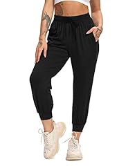 STARBILD Ladies Black 3/4 Length Cropped Capris Sports for sale  Delivered anywhere in UK
