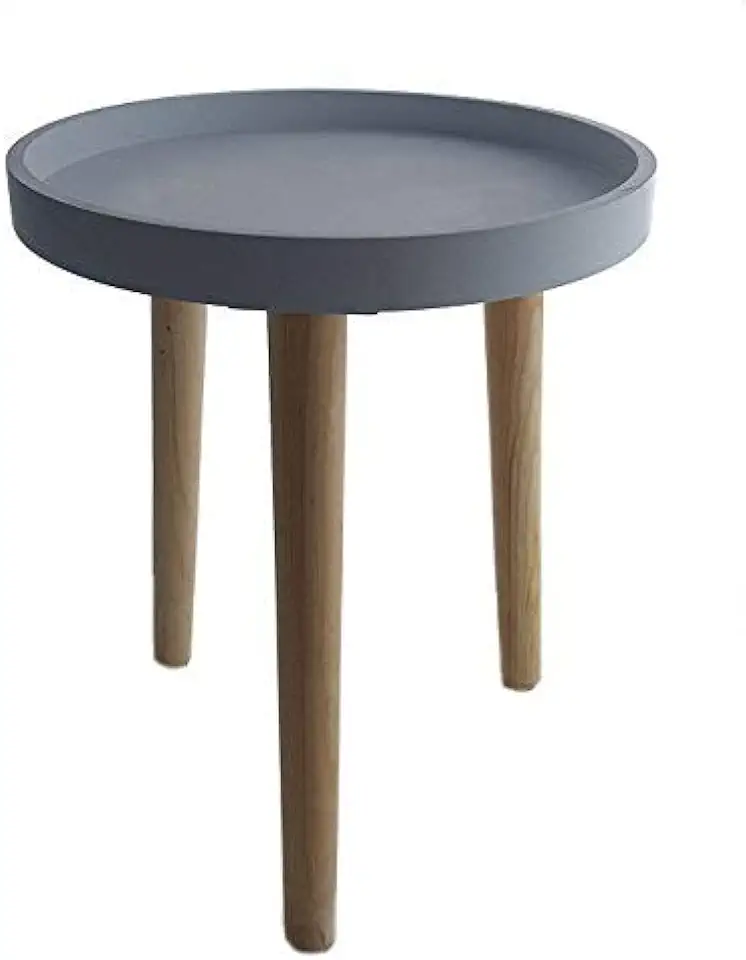 Decoratieve houten tafel 36 x 30 cm - grijs - kleine bijzettafel salontafel salontafel tweedehands  