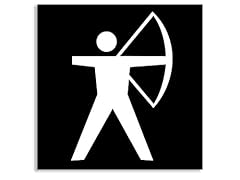 Black square archer for sale  Delivered anywhere in USA 