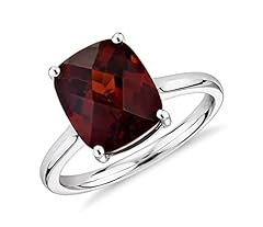 JewelryGift 925 Sterling-Silver Cocktail Ring Natural-Garnet, used for sale  Delivered anywhere in UK