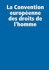 Convention européenne d'occasion  Livré partout en France